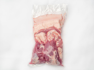Pork vacuum packed