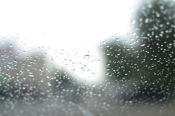 rain drops on window