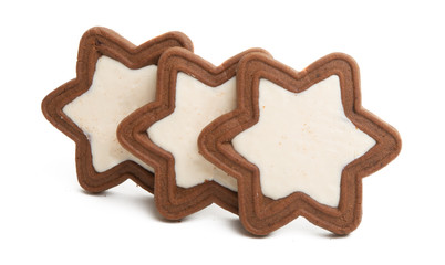 cookie stars isolated