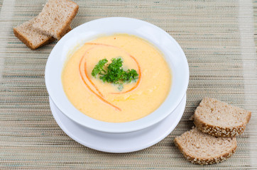  natural carrot cream with vegetables