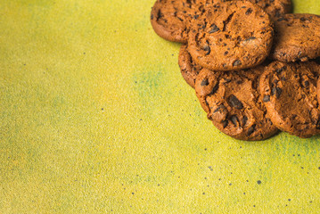  healthy chocolate cookies on the table