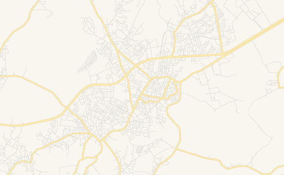 Printable street map of Awka, Nigeria