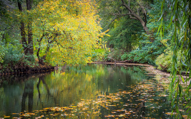 Autumn scenery on the Landwehrkanal at berlin © Ewald Fröch