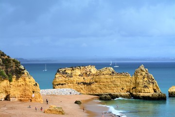 Ponta da Piedade beach in Lagos Algarve -Portugal