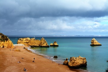 Ponta da Piedade beach in Lagos Algarve -Portugal