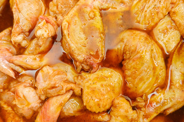 close-up full view chicken wings