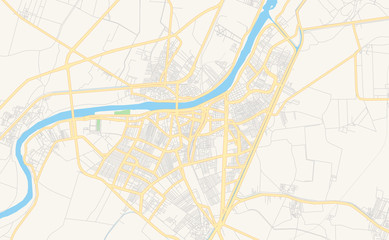 Printable street map of Talkha, Egypt