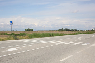 country side empty road  with copy space for your text