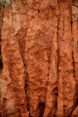 an area with eroded soil