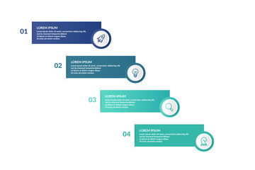 Fototapeta premium step or process infographic template design . infographic concept for presentations, banner, workflow layout, process diagram, flow chart and how it work