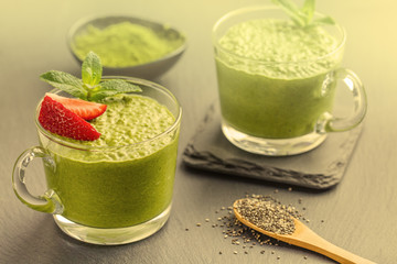 Green Diet Cocktail for a healthy diet.