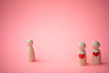 Valentine's Day. Family together. Love concept 