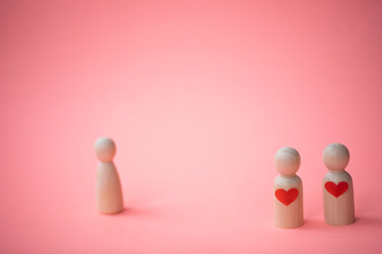 Valentine's Day. Family together. Love concept 