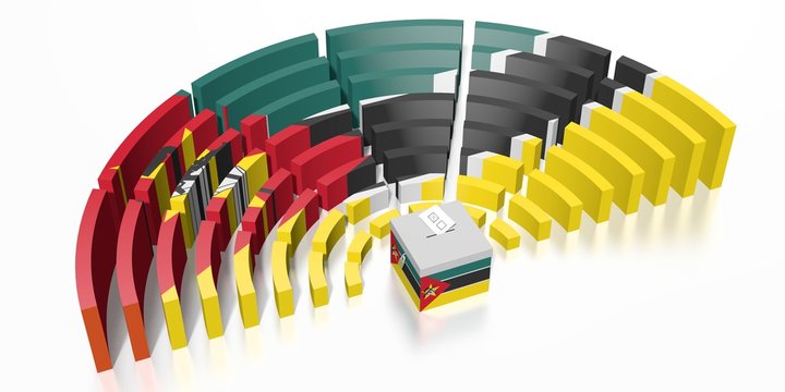 recommend clip art: Parliament election in Mozambique - 3D rendering