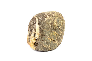 stone cobblestone isolated on white background close up