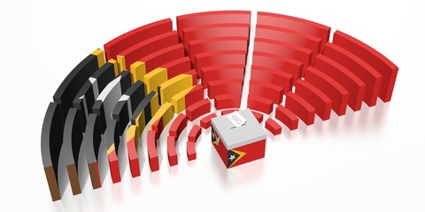Parliament election in Timor Leste - 3D rendering