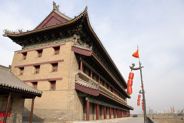 Naklejka premium 城壁 西安 中国