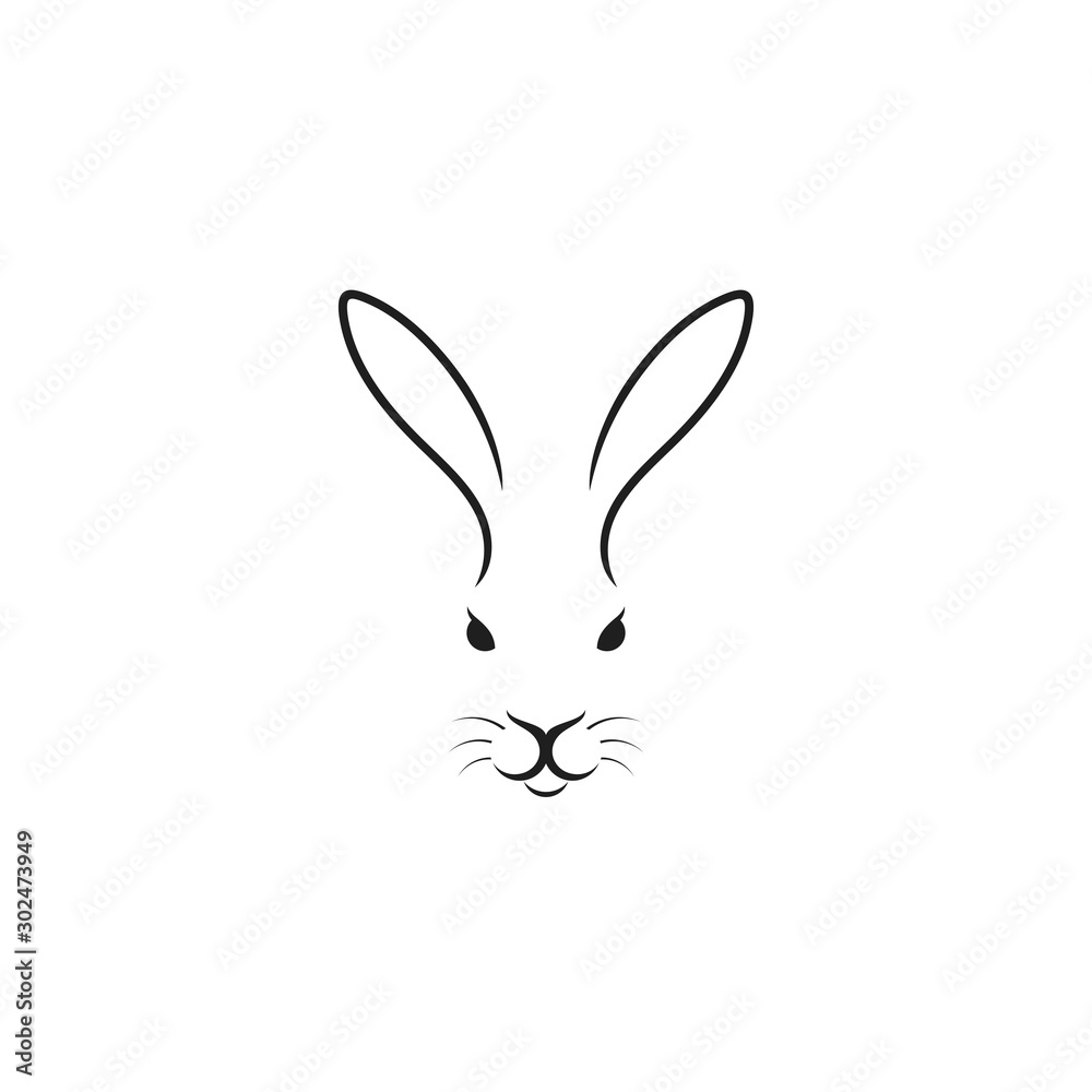 Canvas Prints cute rabbit. easter bunny