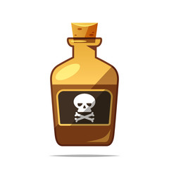 Poison bottle vector isolated illustration