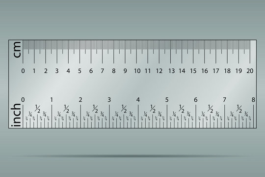 Original Centimetre and Inch, Inches Ruler. Measuring tool, Graduation  grid, flat vector illustration. Size indicator units, Measure tape isolated  on background. vector de Stock | Adobe Stock