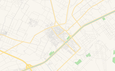 Printable street map of Bilbays, Egypt