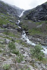 Wasserfall am Trollstigen, Norwegen