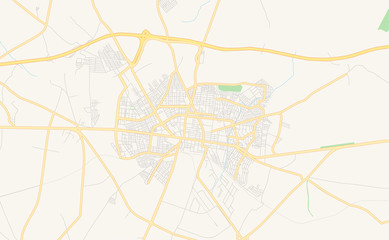 Printable street map of El Eulma, Algeria