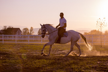 Horse and rider enjoy the day.