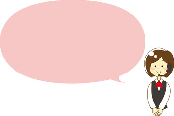 Illustration of a Woman with a Microphone