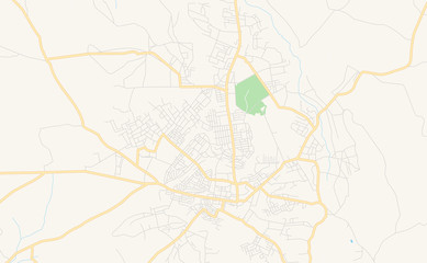 Printable street map of Songea, Tanzania