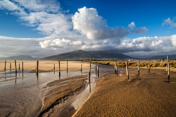 La playa de Los Lances en Tarifa, Cadiz, Andalucia, España