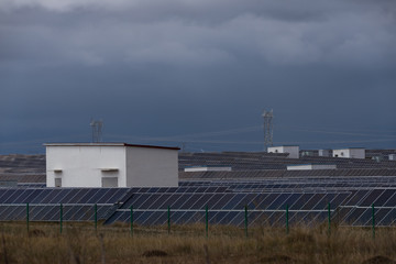 Fototapeta na wymiar view of photovoltaic power station