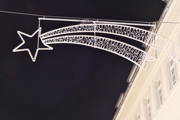 Lichtdeko Einkaufsstrasse Weihnachten Weihnachtsmarkt