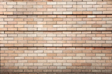 Multi color brick wall in New York City