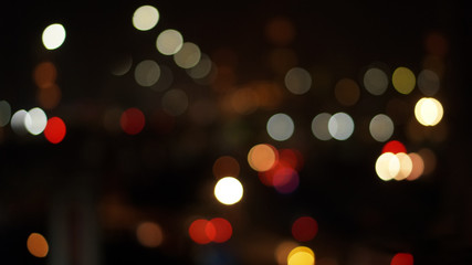 Fototapeta premium Colorful bokeh at night