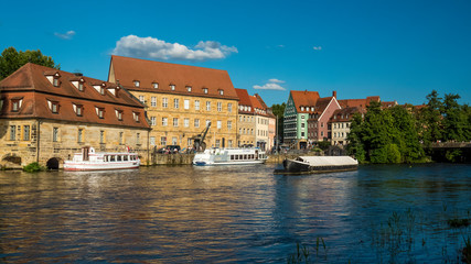 Naklejka premium Little Venice on the Regnitz in Bamberg