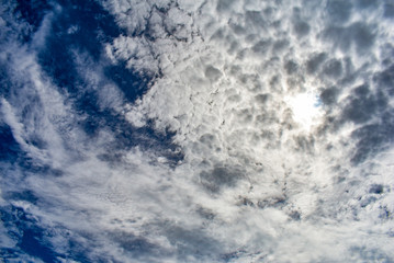 blue sky with clouds