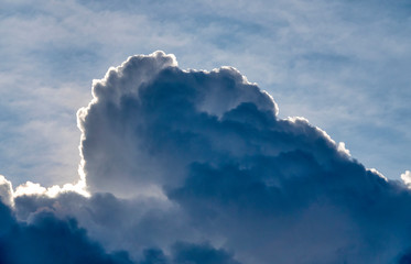 Fototapeta na wymiar Cumulonimbus cloud.