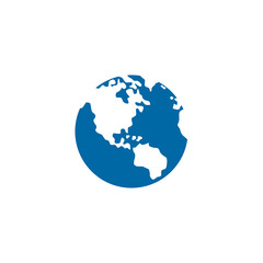 Globe icon logo design vector template