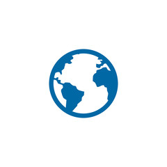Globe icon logo design vector template