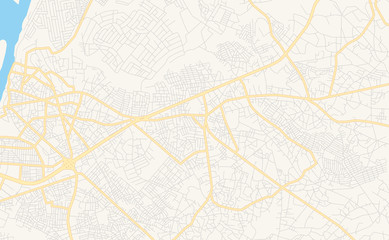Printable street map of Nkpor, Nigeria