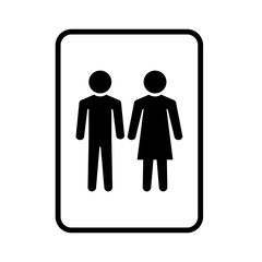 Toilet Men And Women Icon Vector