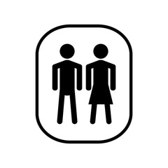 Toilet Men And Women Icon Vector