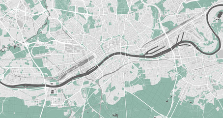 Detailed map of Frankfurt, Germany