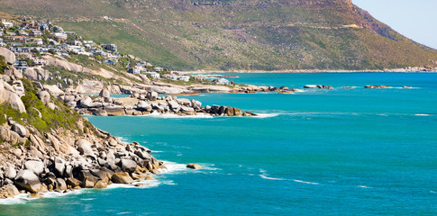 Llandudno beach and seaside town of Cape Town