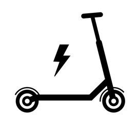 Electric scooter power symbol vector illustration icon © oxinoxi