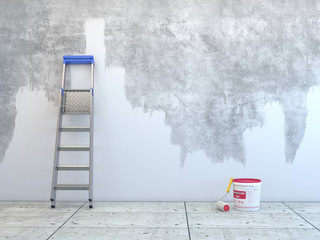 3D rendering wall painting