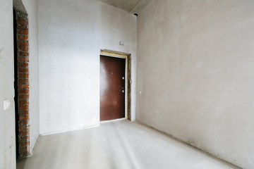 interior of the apartment without decoration