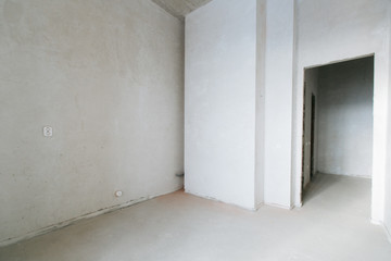 interior of the apartment without decoration