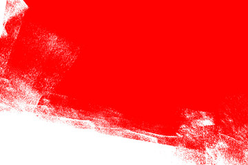 white and red hand painted brush grunge background texture
